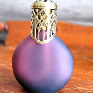 Glass Oil Lamp Bottle with Ornate cap